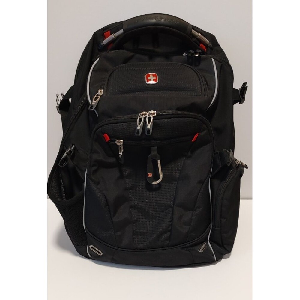 Swiss Gear 6752 Scan Smart TSA 17.5" laptop backpack black red